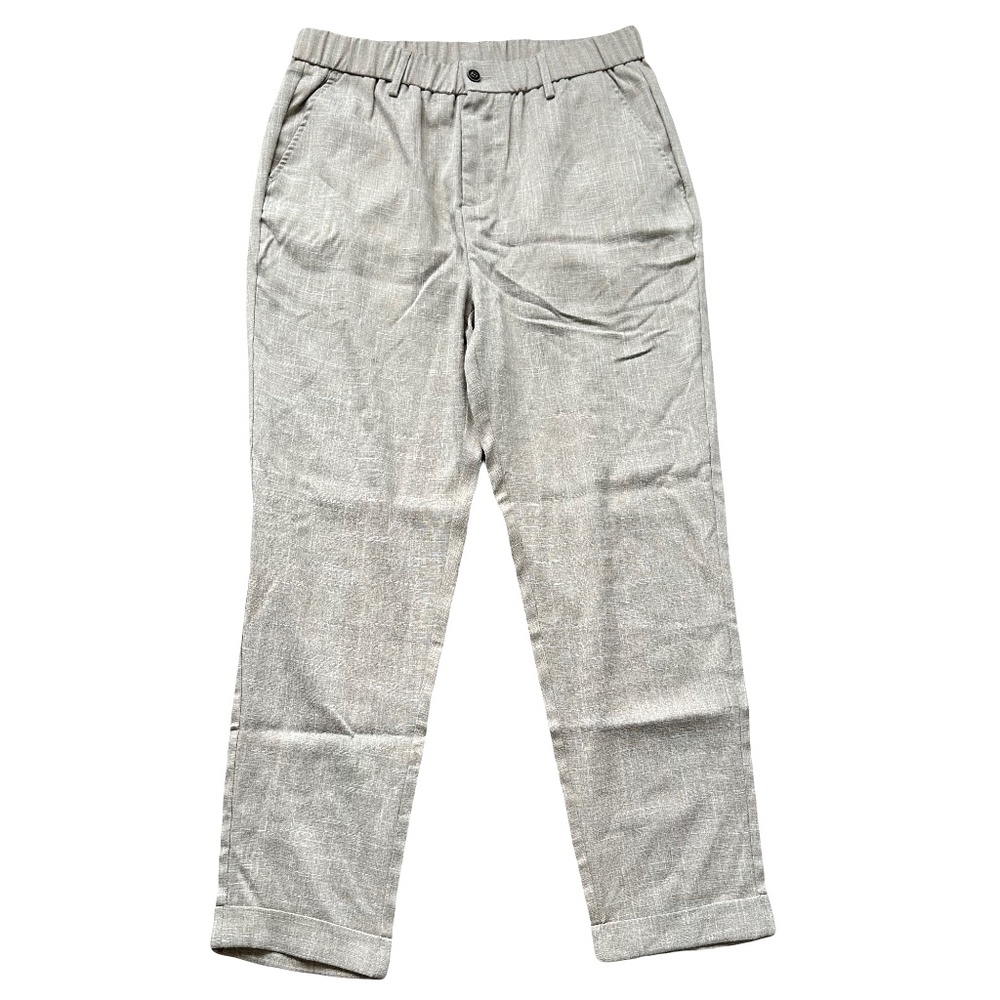 Trouser Boyfriend Pants - Adjustable Band Waist - Cuffed hem - Size Medium